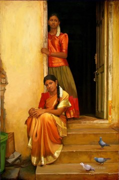 sisters India Oil Paintings